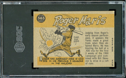 1960 Topps Baseball #565 Roger Maris A.S. Yankees SGC 5 EX 561561