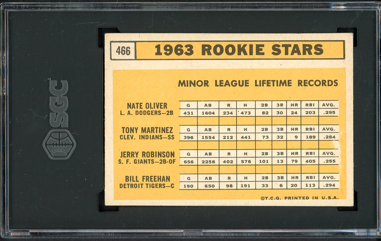 1963 Topps Baseball #466 Bill Freehan Tigers SGC 5 EX 561563