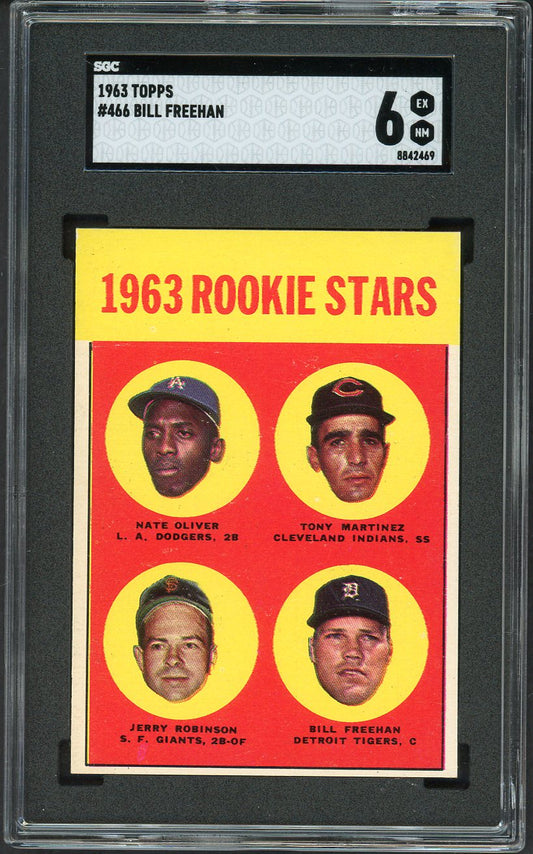 1963 Topps Baseball #466 Bill Freehan Tigers SGC 6 EX-MT 561564