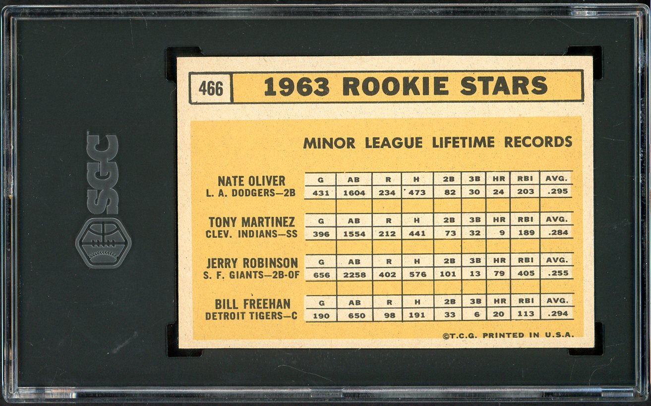 1963 Topps Baseball #466 Bill Freehan Tigers SGC 4 VG-EX 561577