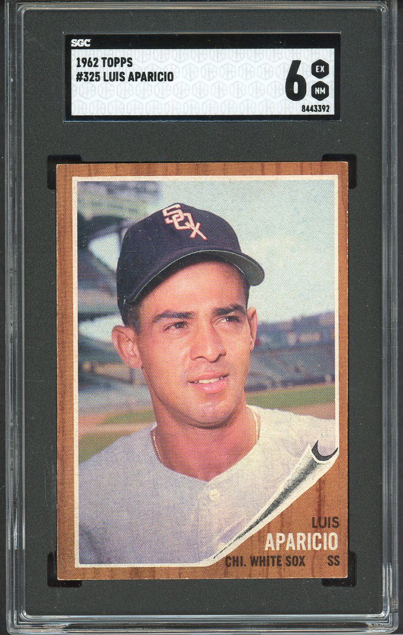 1962 Topps Baseball #325 Luis Aparicio White Sox SGC 6 EX-MT 561579