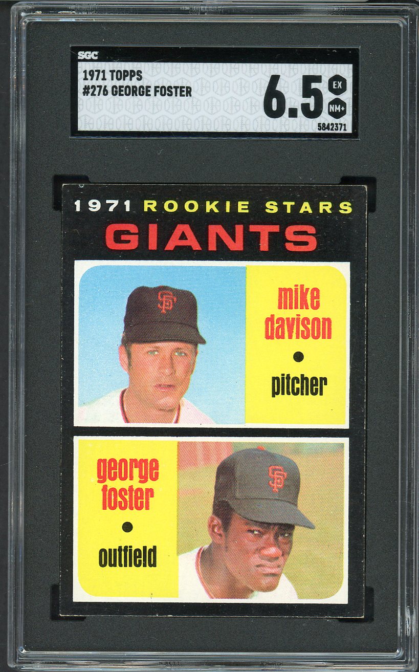 1971 Topps Baseball #276 George Foster Giants SGC 6.5 EX-MT+ 561584