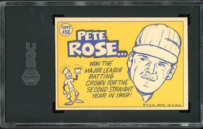 1970 Topps Baseball #458 Pete Rose A.S. Reds SGC 5 EX 561587