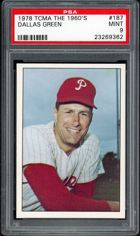 1978 TCMA The 1960s #187 Dallas Green Phillies PSA 9 MINT 561612