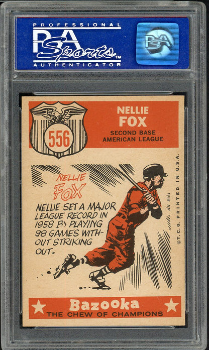 1959 Topps Baseball #556 Nellie Fox A.S. White Sox PSA 8 NM/MT 561616