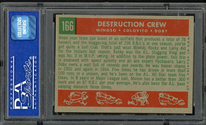 1959 Topps Baseball #166 Rocky Colavito Minnie Minoso PSA 8 NM/MT 561621