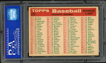1959 Topps Baseball #223 St. Louis Cardinals Team PSA 7 NM 561624