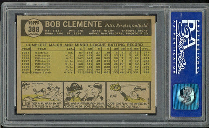 1961 Topps Baseball #388 Roberto Clemente Pirates PSA 8 NM/MT 561669