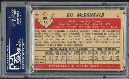 1953 Bowman Color Baseball #063 Gil McDougald Yankees PSA 7 NM 561693