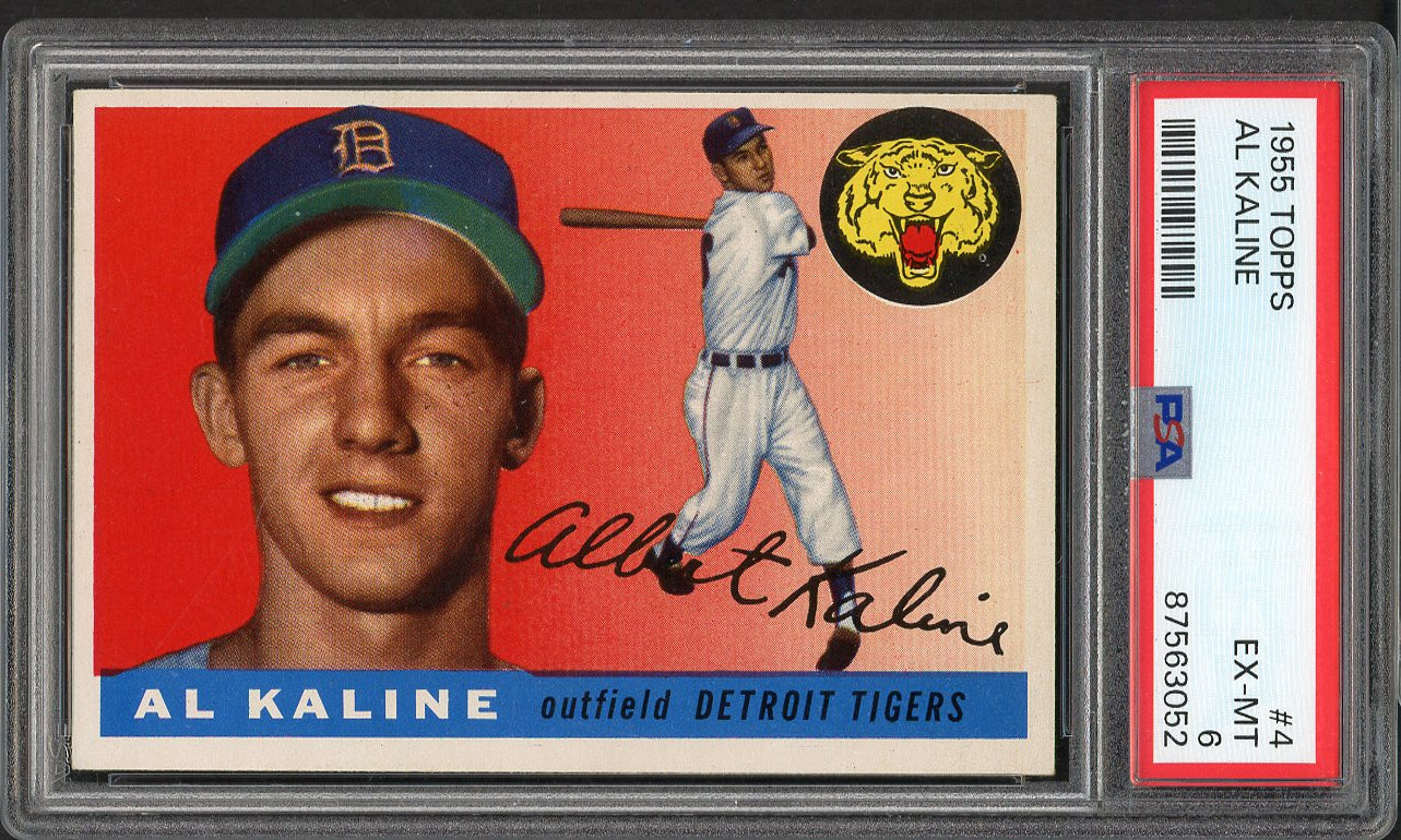 1955 Topps Baseball #004 Al Kaline Tigers PSA 6 EX-MT 561731