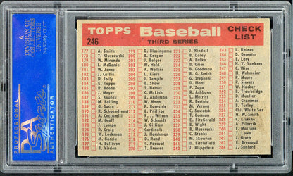 1958 Topps Baseball #246 New York Yankees Team PSA 8 NM/MT 561735