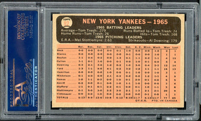 1966 O Pee Chee #092 New York Yankees Team PSA 7 NM 561743