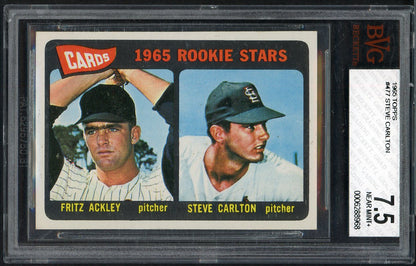 1965 Topps Baseball #477 Steve Carlton Cardinals BVG 7.5 NM+ 561744
