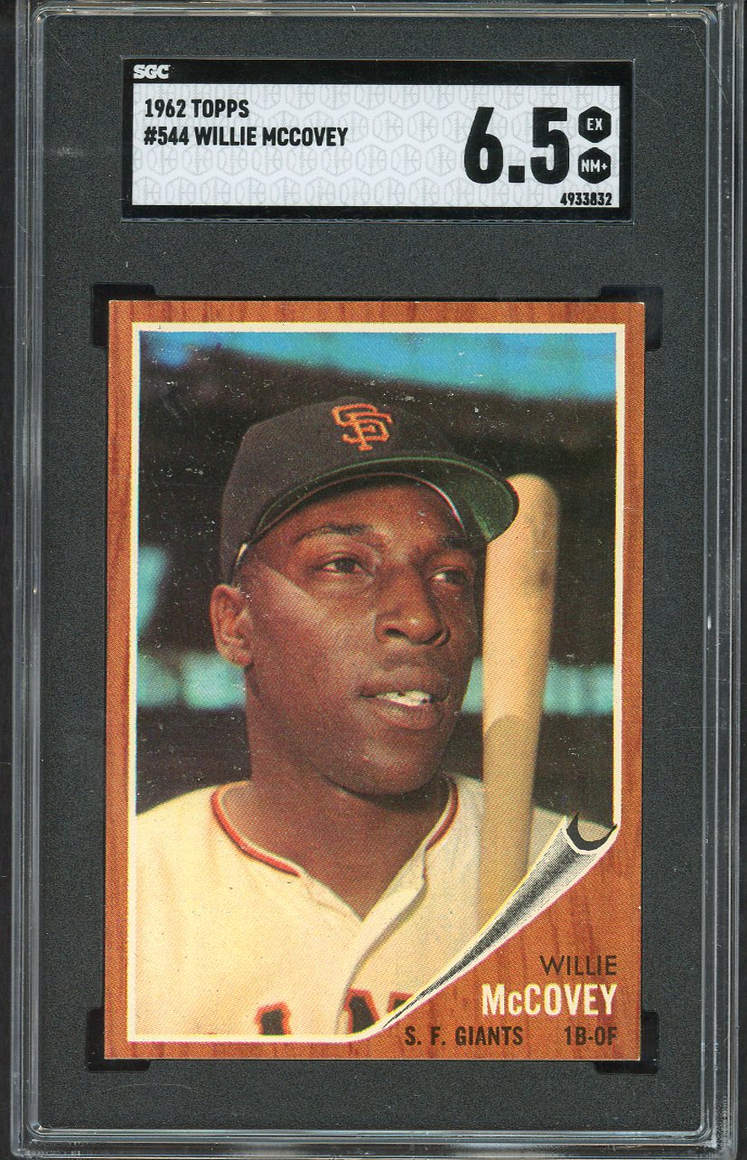 1962 Topps Baseball #544 Willie McCovey Giants SGC 6.5 EX-MT+ 561745