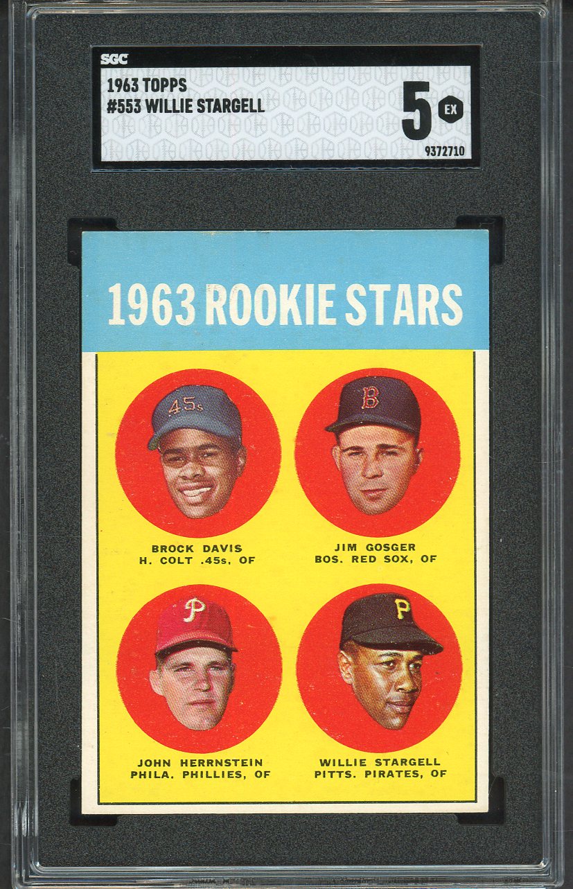 1963 Topps Baseball #553 Willie Stargell Pirates SGC 5 EX 561746