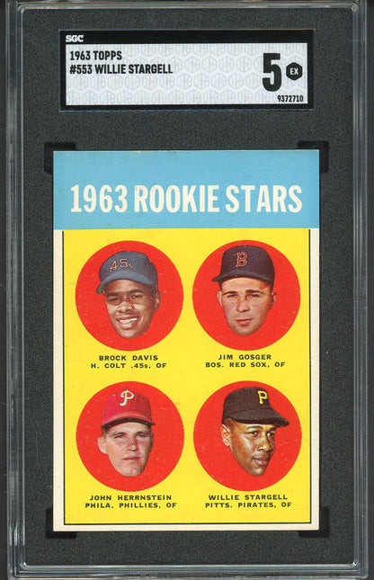 1963 Topps Baseball #553 Willie Stargell Pirates SGC 5 EX 561746