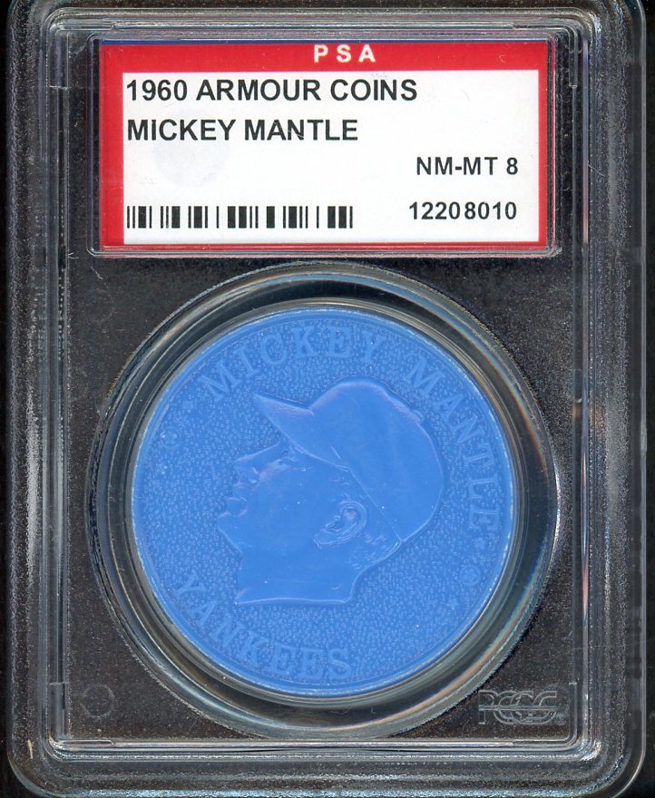 1960 Armour Coins Mickey Mantle Yankees PSA 8 NM/MT 561748