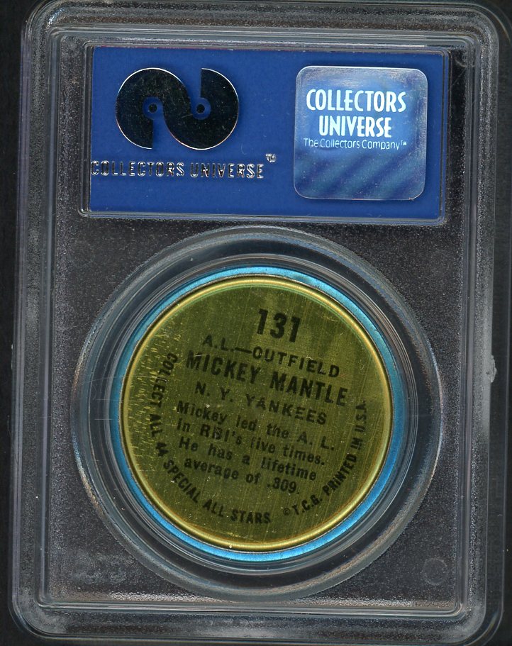 1964 Topps Baseball Coins #131 Mickey Mantle A.S. Yankees PSA 8 NM/MT Left 561750
