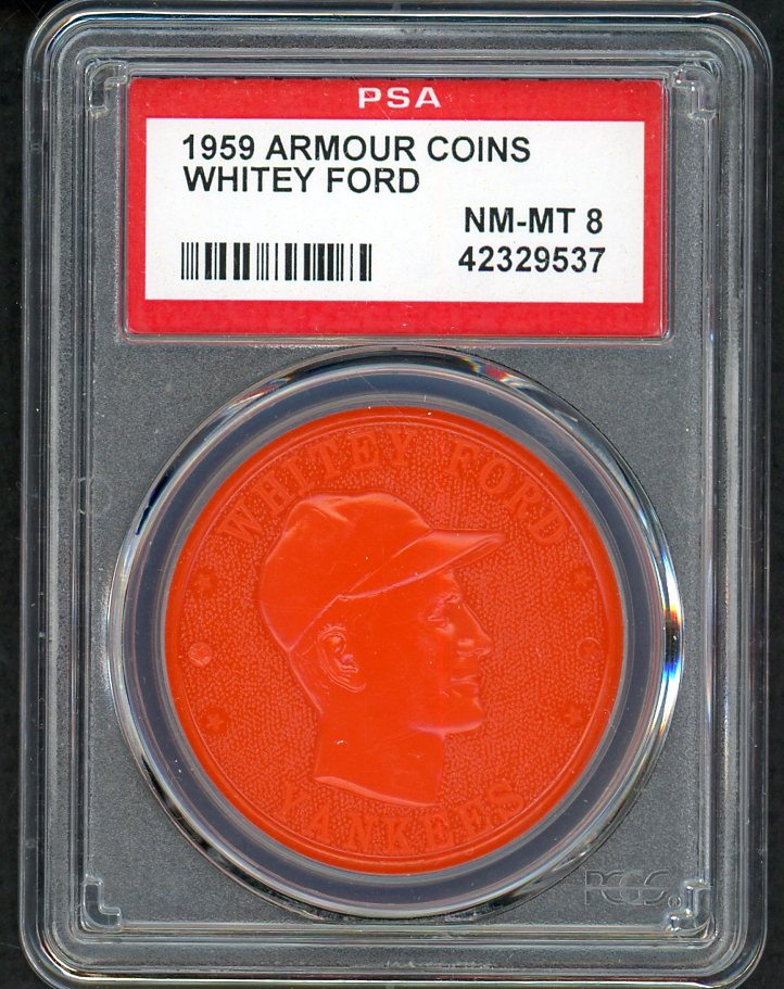 1959 Armour Coins Whitey Ford Yankees PSA 8 NM/MT 561753