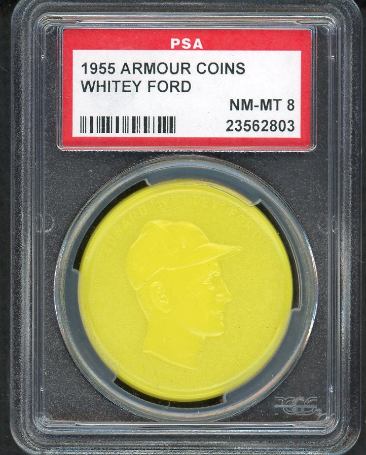 1955 Armour Coins Whitey Ford Yankees PSA 8 NM/MT 561755