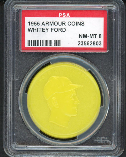 1955 Armour Coins Whitey Ford Yankees PSA 8 NM/MT 561755