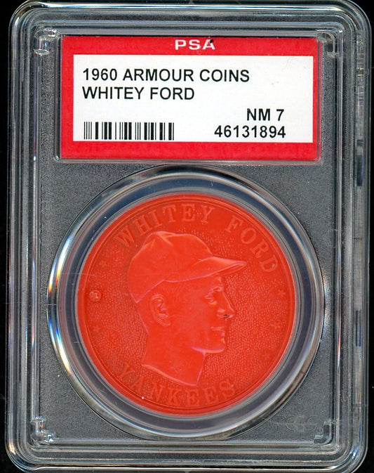 1960 Armour Coins Whitey Ford Yankees PSA 7 NM 561756