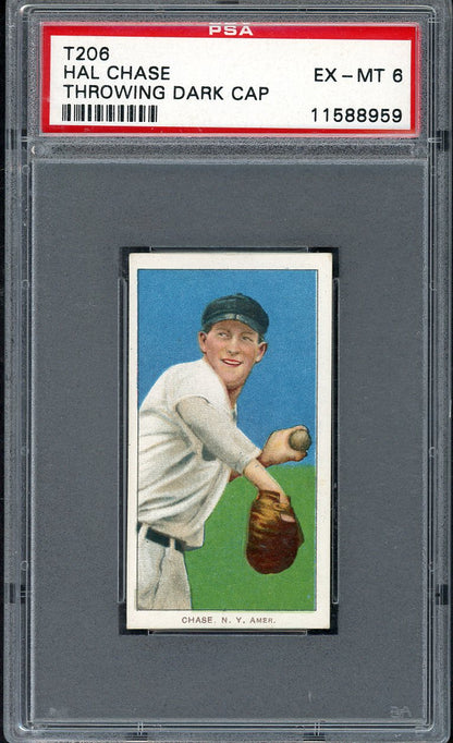 1909-11 T206 T 206 Hal Chase Yankees PSA 6 EX-MT 561773