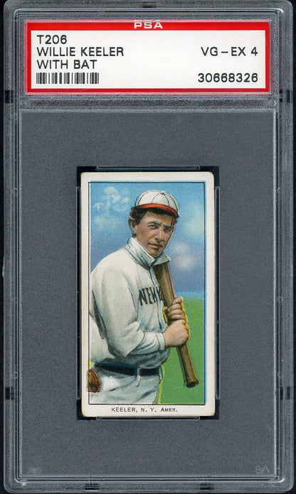 1909-11 T206 T 206 Willie Keeler Yankees PSA 4 VG-EX 561780