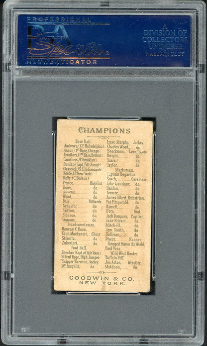 1888 N162 Goodwin Champions Alfredo D'Oro Pool PSA 3 VG 561783