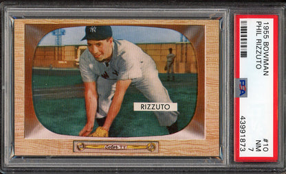 1955 Bowman Baseball #010 Phil Rizzuto Yankees PSA 7 NM 561785
