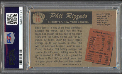 1955 Bowman Baseball #010 Phil Rizzuto Yankees PSA 7 NM 561785