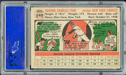 1956 Topps Baseball #240 Whitey Ford Yankees PSA 8 NM/MT 561787