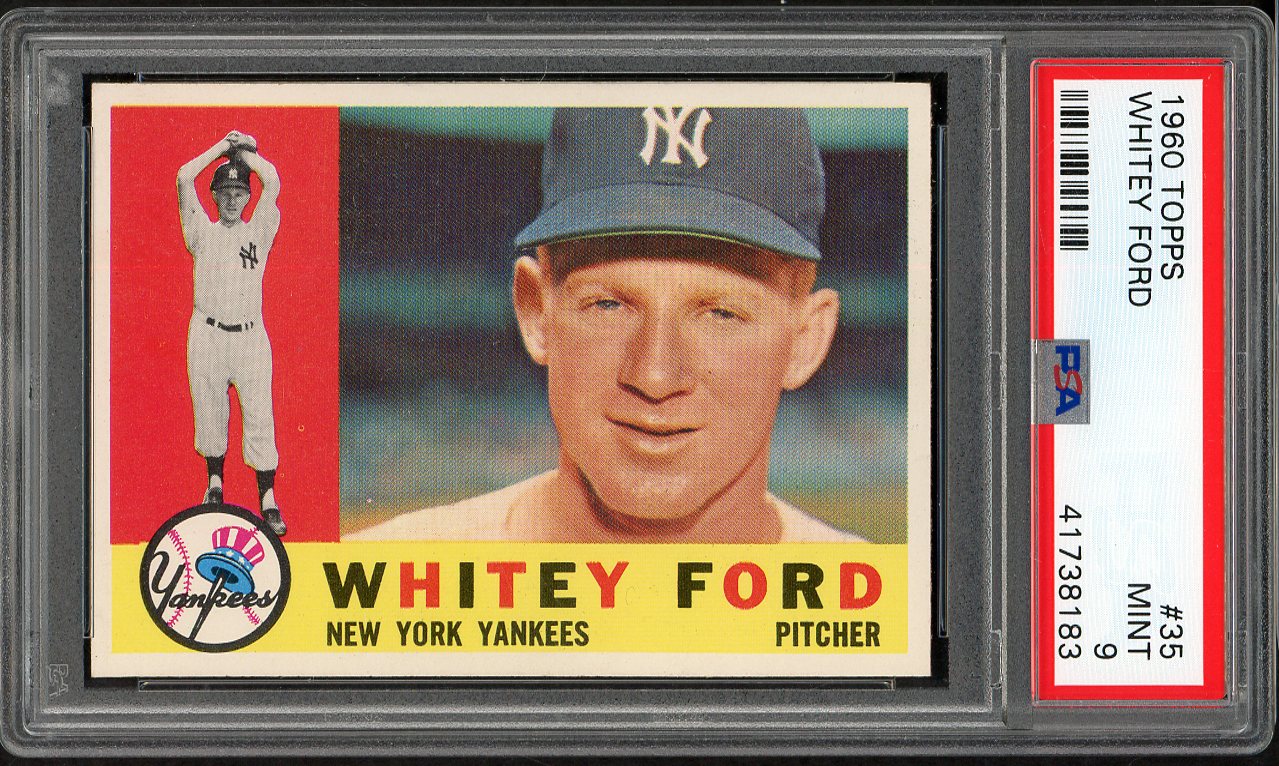 1960 Topps Baseball #035 Whitey Ford Yankees PSA 9 MINT 561788