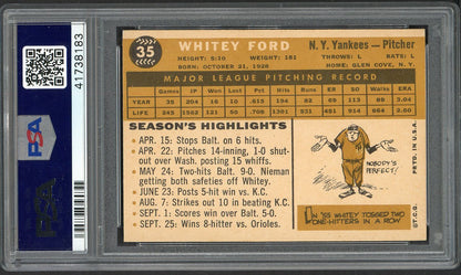 1960 Topps Baseball #035 Whitey Ford Yankees PSA 9 MINT 561788