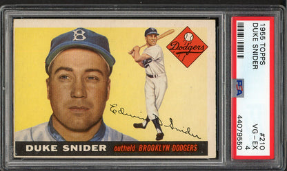 1955 Topps Baseball #210 Duke Snider Dodgers PSA 4 VG-EX 561796
