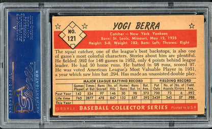 1953 Bowman Color Baseball #121 Yogi Berra Yankees PSA 5 EX 561810