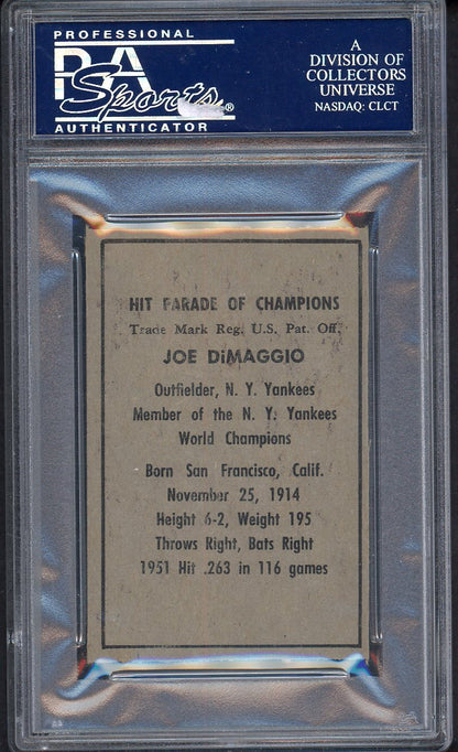1952 Berk Ross Joe DiMaggio Yankees PSA 7 NM 561818