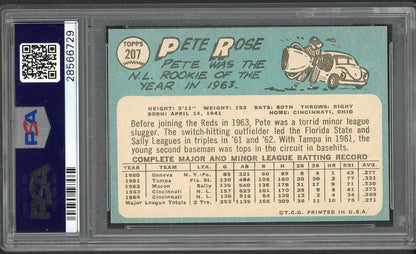1965 Topps Baseball #207 Pete Rose Reds PSA 7 NM 561822