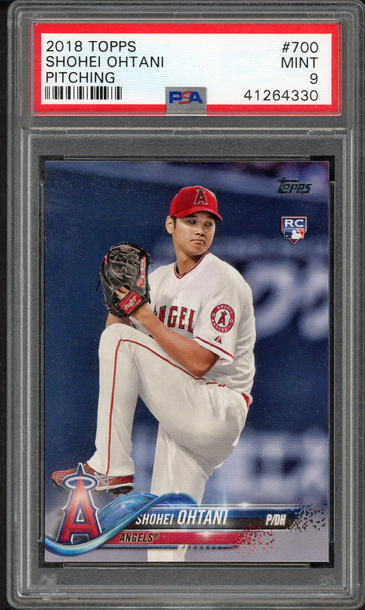 2018 Topps #700 Shohei Ohtani Angels PSA 9 MINT Pitching 561823