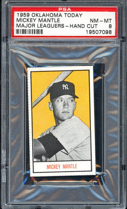 1959 Oklahoma Today Mickey Mantle Yankees PSA 8 NM/MT 561829