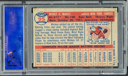 1957 Topps Baseball #095 Mickey Mantle Yankees PSA 6 EX-MT 561840