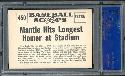 1961 Nu Card Scoops #450 Mickey Mantle Yankees PSA 9 MINT 561842