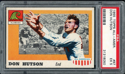 1955 Topps Football #097 Don Hutson Alabama PSA 5 EX 561851