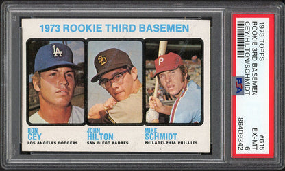 1973 Topps Baseball #615 Mike Schmidt Phillies PSA 6 EX-MT 561855