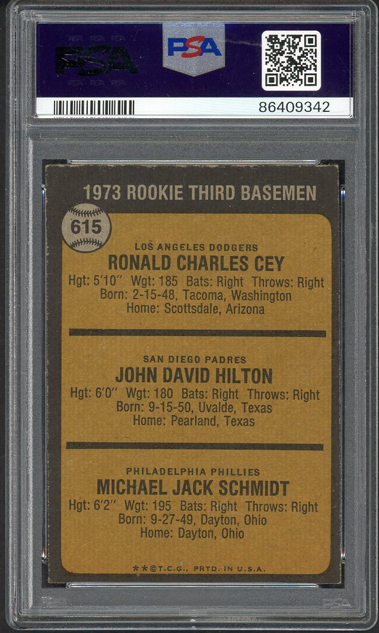 1973 Topps Baseball #615 Mike Schmidt Phillies PSA 6 EX-MT 561855