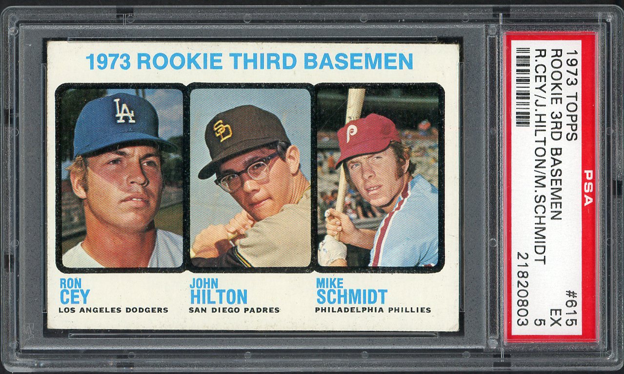 1973 Topps Baseball #615 Mike Schmidt Phillies PSA 5 EX 561856