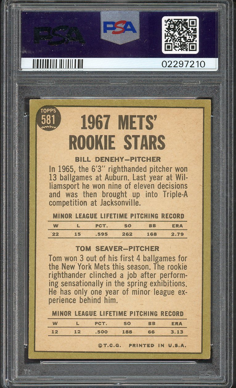 1967 Topps Baseball #581 Tom Seaver Mets PSA 6 EX-MT 561861