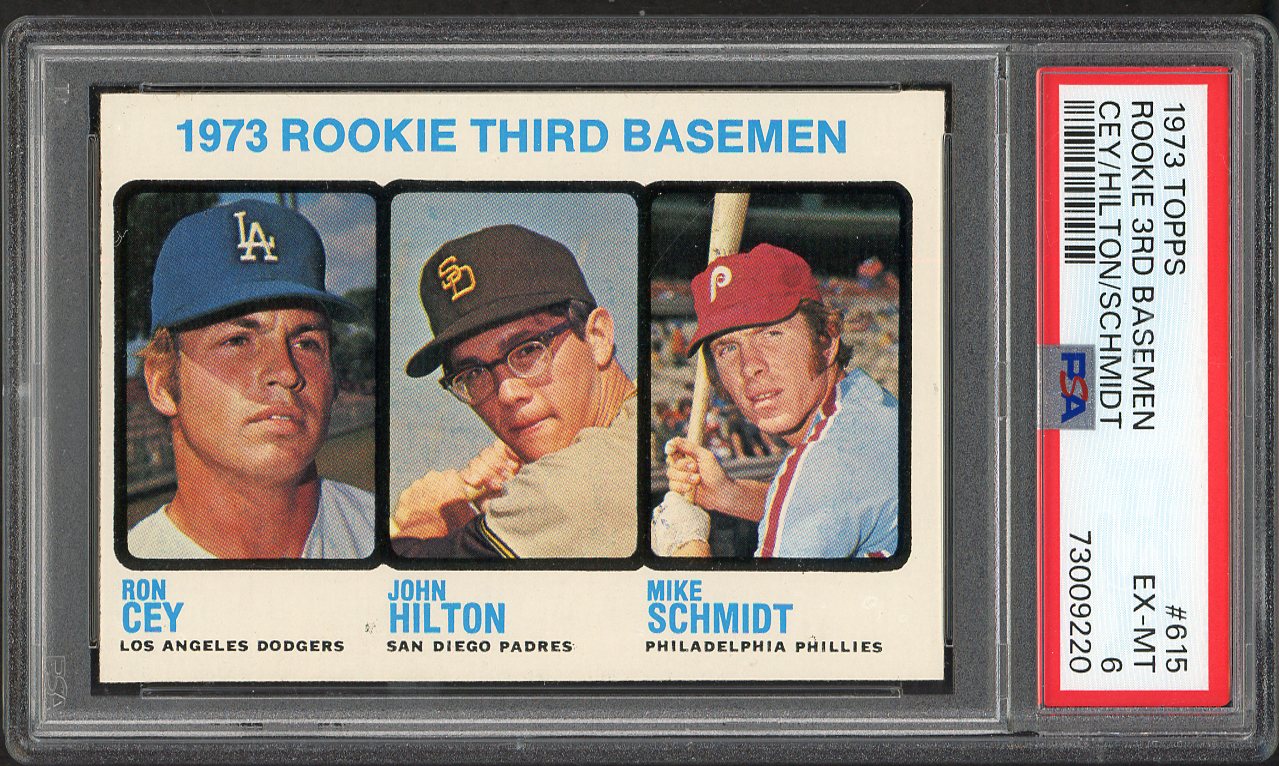 1973 Topps Baseball #615 Mike Schmidt Phillies PSA 6 EX-MT 561864
