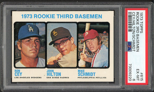 1973 Topps Baseball #615 Mike Schmidt Phillies PSA 6 EX-MT 561864