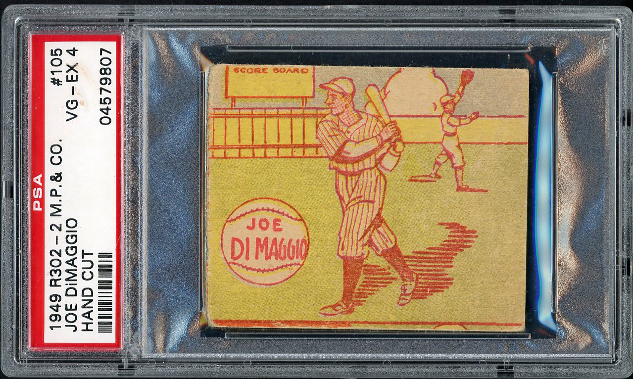 1949 R302-2 M.P. & Co. #105 Joe DiMaggio Yankees PSA 4 VG-EX 561867